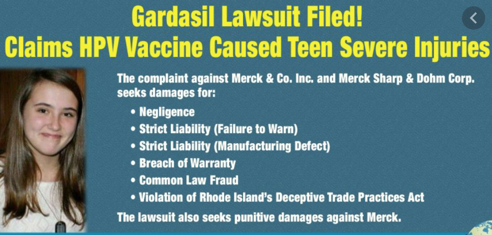 HPV AŞISI GARDASİL İÇİN ABD DE TAZMİNAT DAVASI AÇILDI