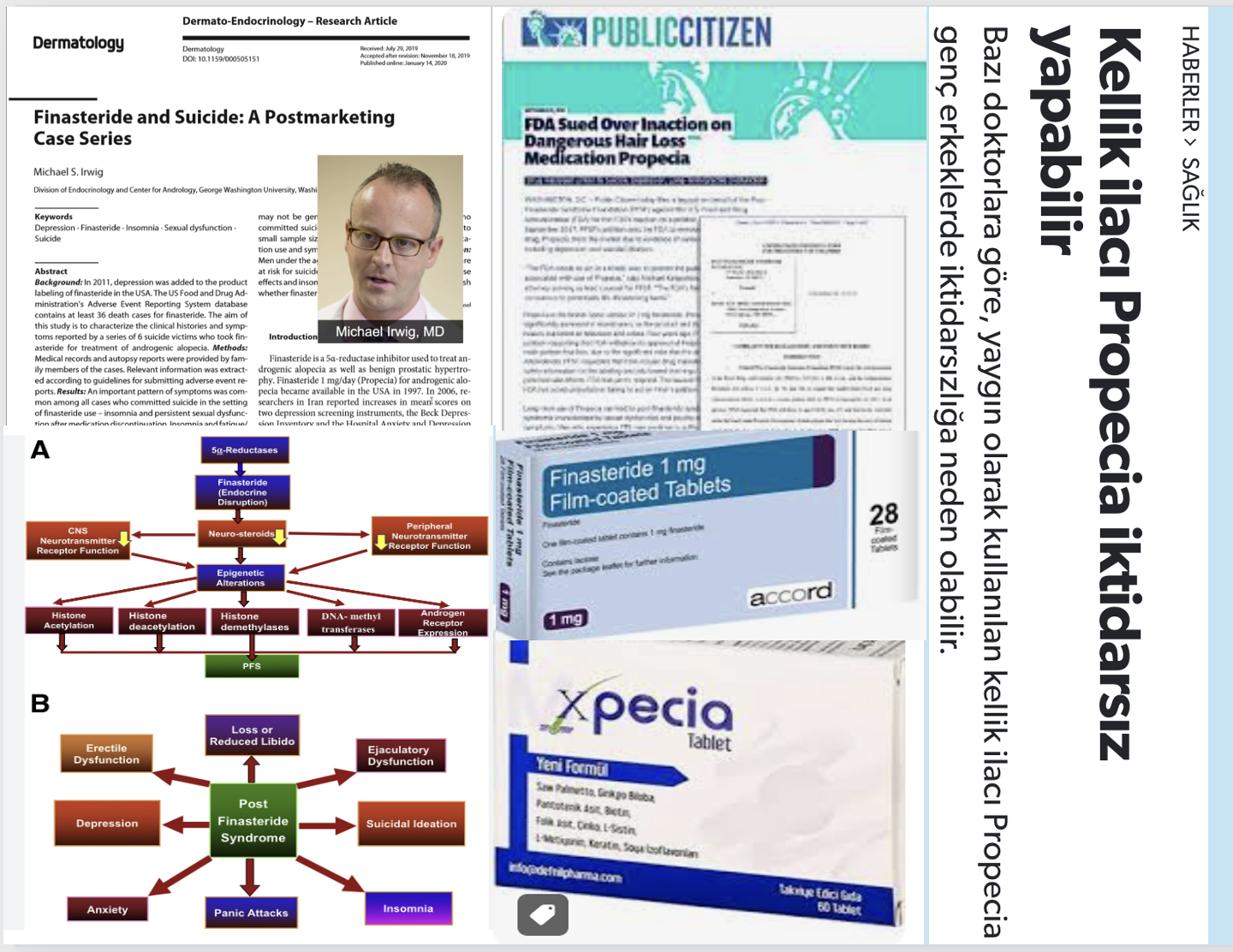 PROSTAT VE KELLİK İLACI ''FİLGASTRİN'' VE İNTİHAR DÜŞĞNCESİ